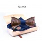 3D Engraving Wooden Bow Ties for Men ME